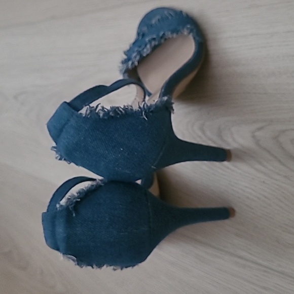 Strappy Jean Heels - Picture 4 of 4